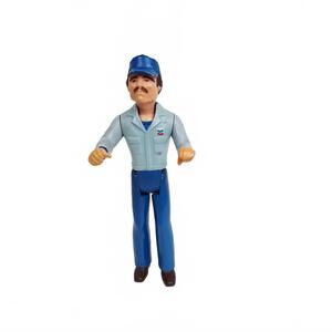 Vintage 1978 Tonka Toys jointed Chevron gas attendant Figure • 1978 • 5.5" high